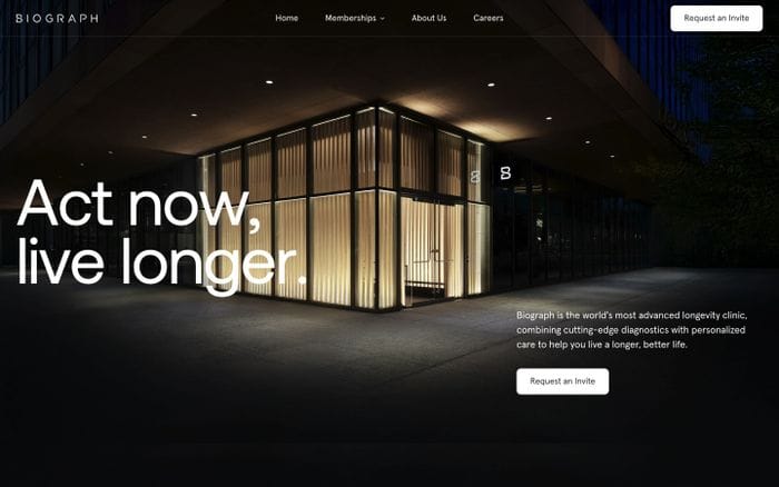 Biograph website preview