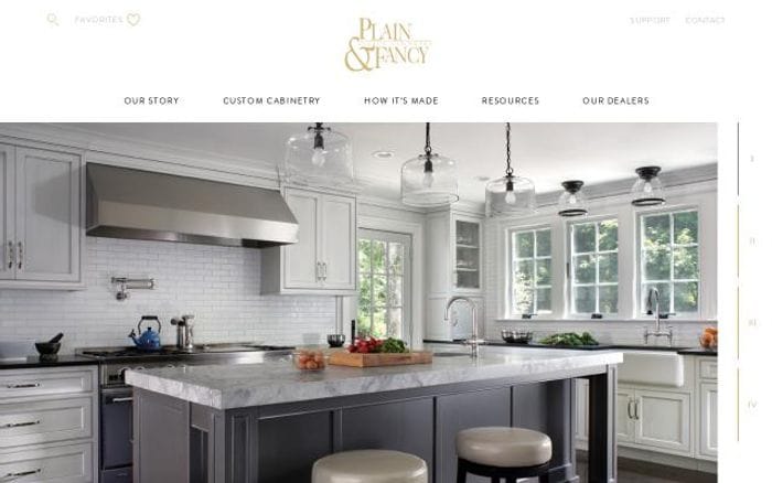 Plainfancycabinetry website preview