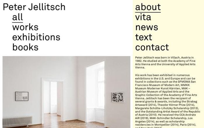 Peterjellitsch website preview