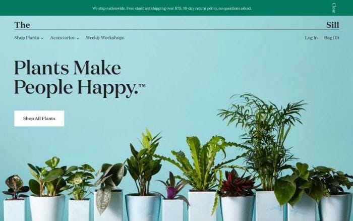 Thesill website preview