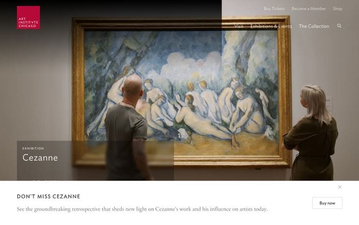 The art institute of Chicago website preview