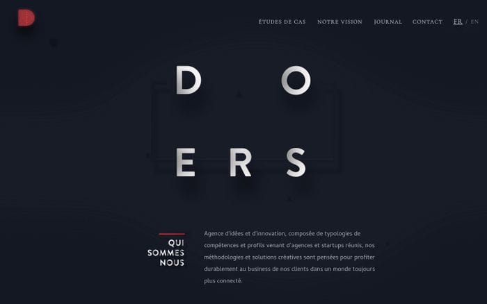 Agence digitale et créative à Paris | Doers website preview