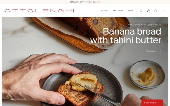 Ottolenghi website preview