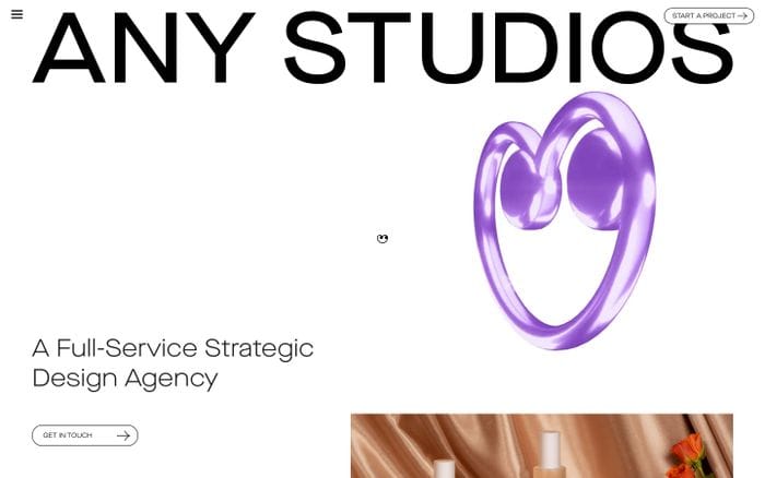 Any Studios website preview