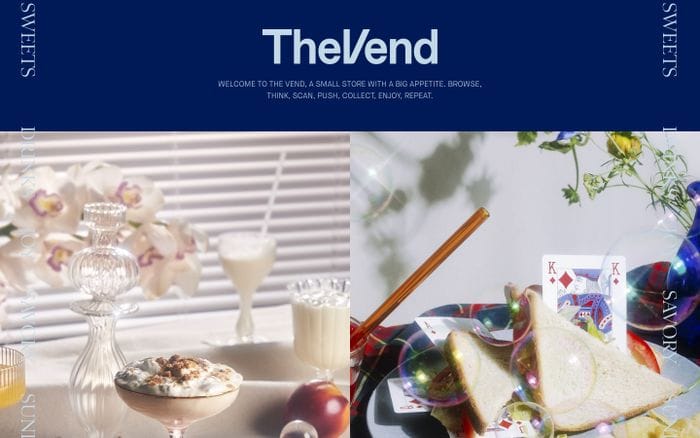 Vend website preview