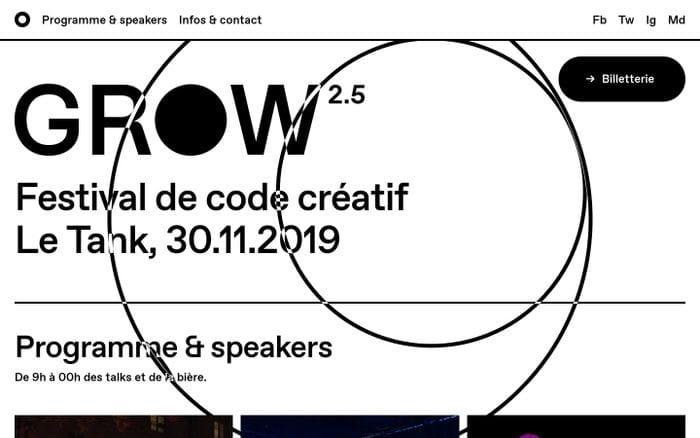 GROW Paris 2.5 website preview