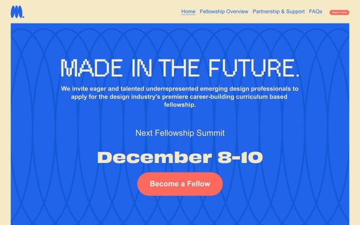 Made In The Future website preview