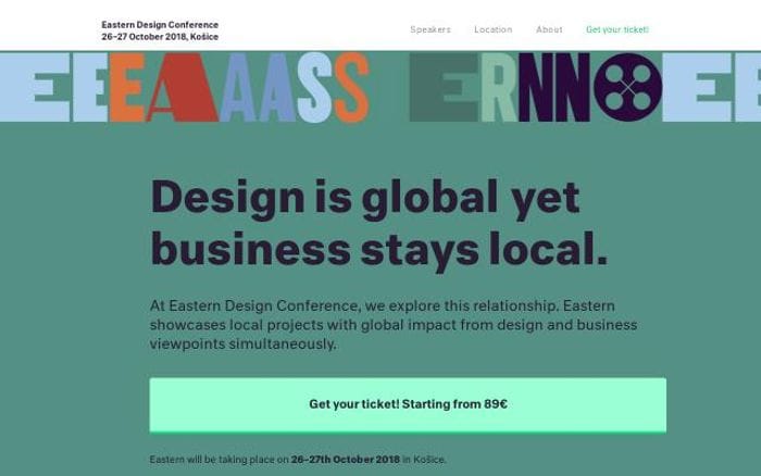 Easternconf website preview