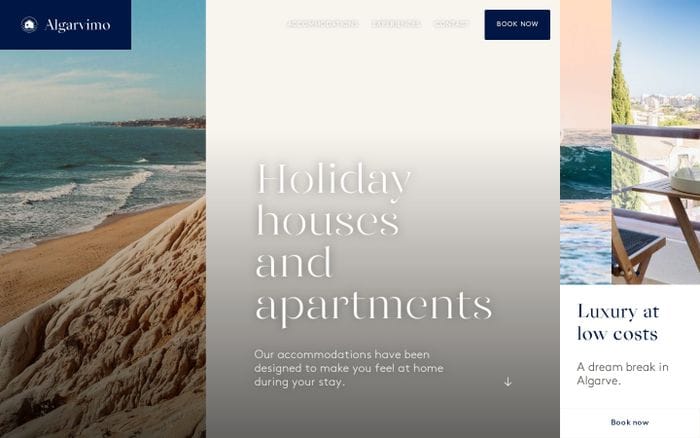 Rental of apartments and houses for holidays in Portimão, Algarve website preview