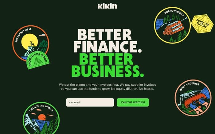 Kikin Finance website preview