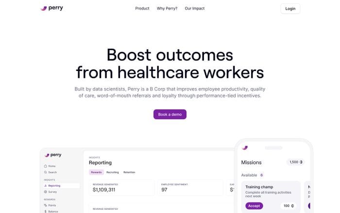 Perry website preview