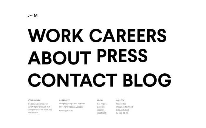 Josephmark website preview