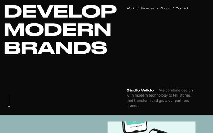 Studio Valido  website preview