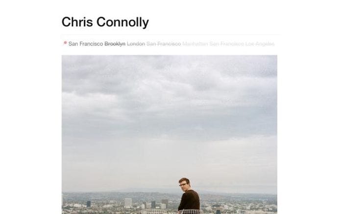 Chrisconnolly website preview