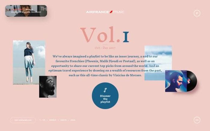 Airfrance website preview