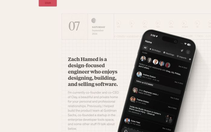 Zach Hamed website preview