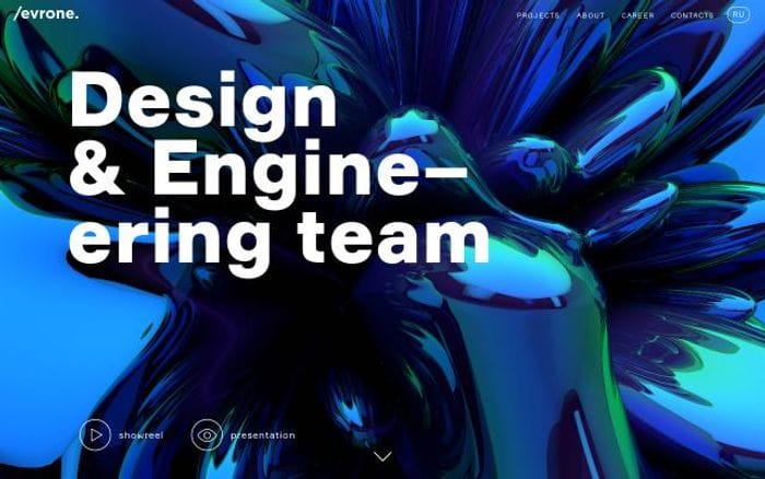 Evrone website preview