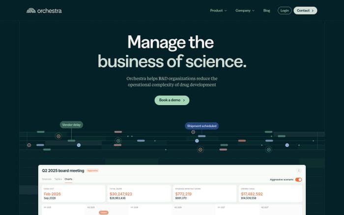 Orchestra website preview