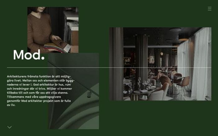 Modarkitekter website preview