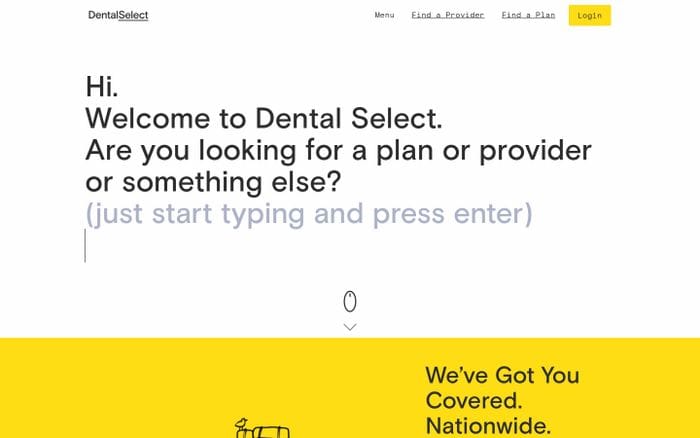 Dental Select – The Leader in Dental Benefits website preview