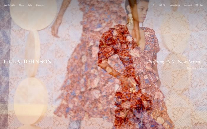 Ulla Johnson website preview