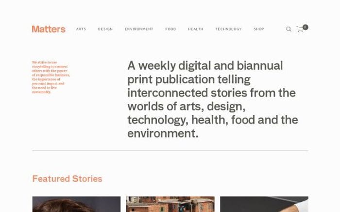 Mattersjournal website preview