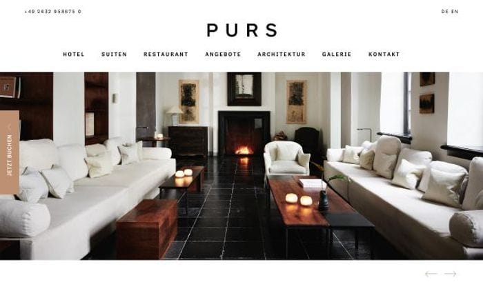 Purs website preview