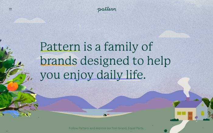 Pattern Brands website preview