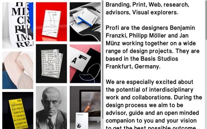 Profi-studio website preview