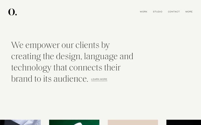 Outline website preview