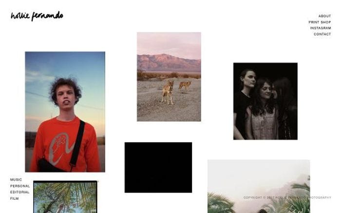 Holliefernandophotography website preview