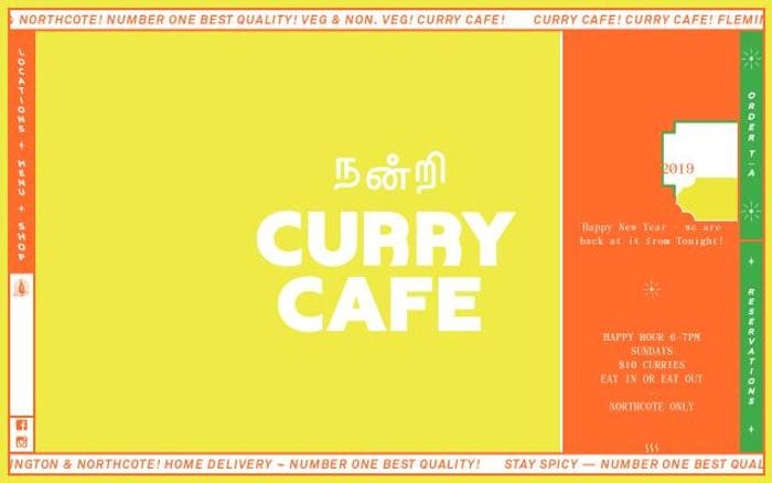 Curry website preview