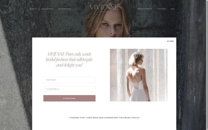 Vivienne-paris website preview