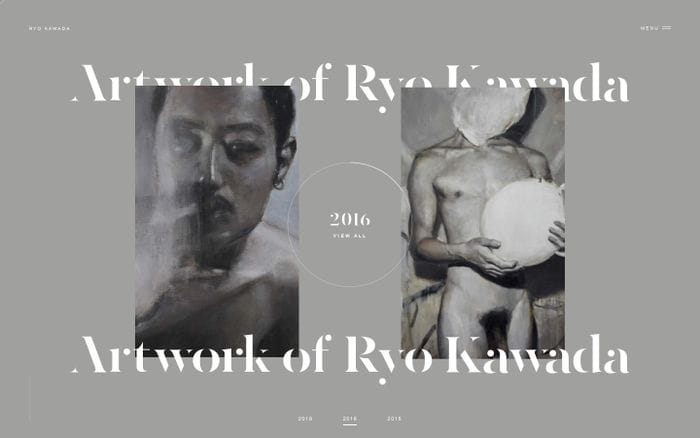 Ryo Kawada - Artist / Painter website preview
