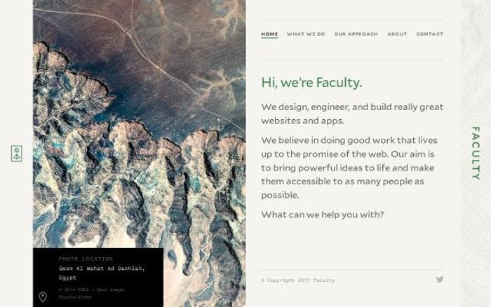 Faculty website preview