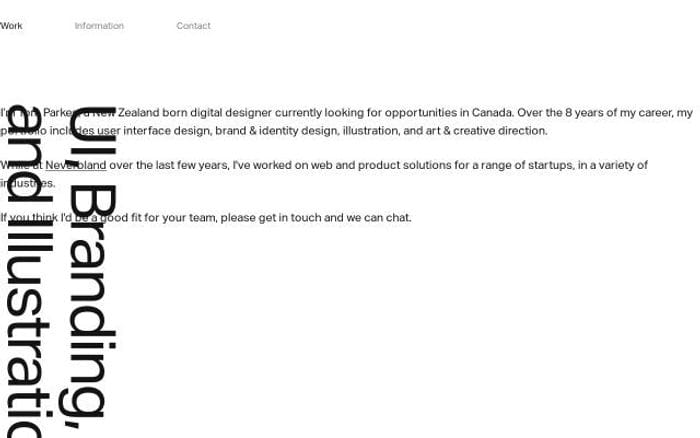 Tparkes website preview