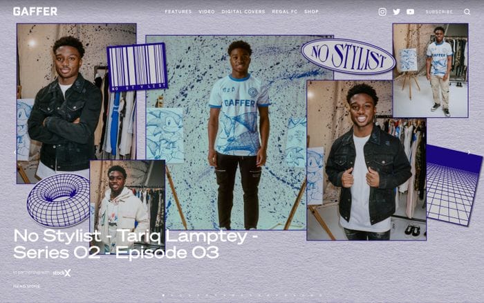 Gaffer website preview