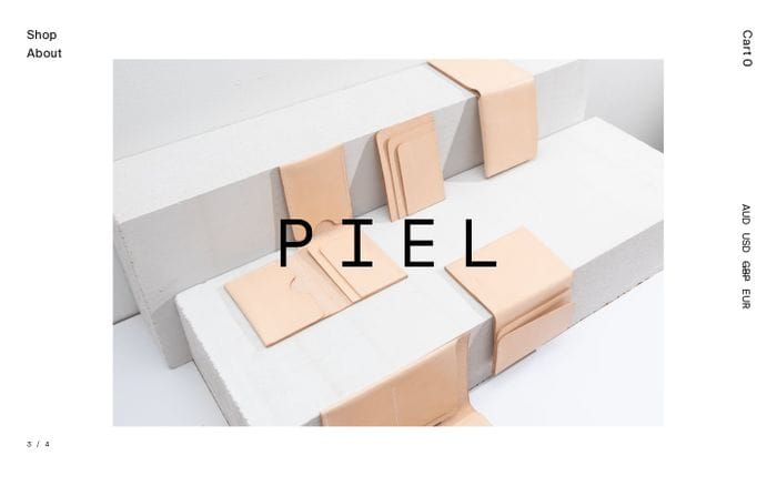 Piel website preview