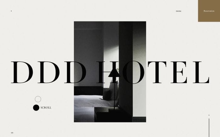 DDD Hotel website preview