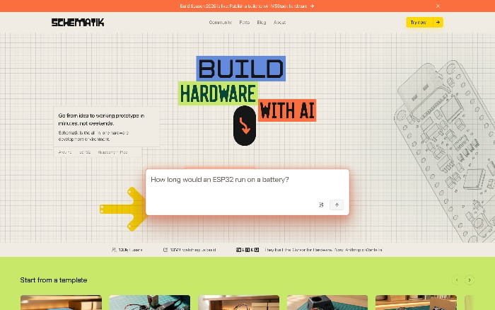 Schematik  AI Hardware website preview