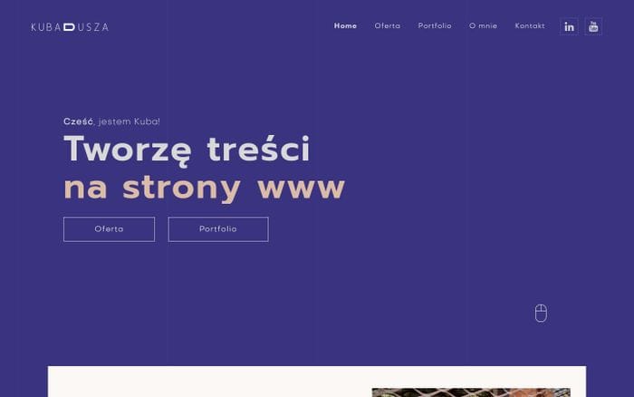 Kuba Dusza website preview