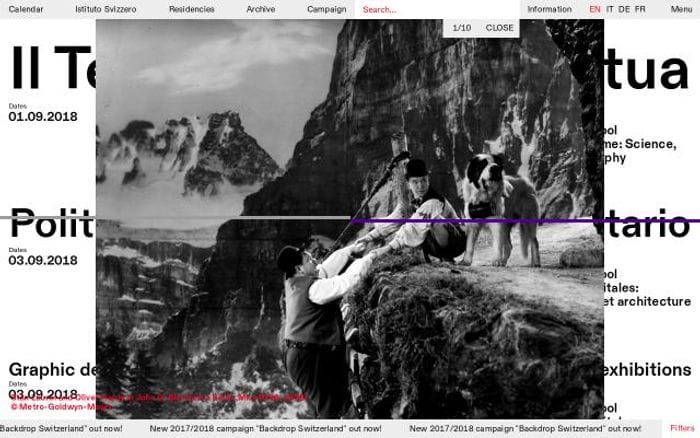 Istitutosvizzero website preview
