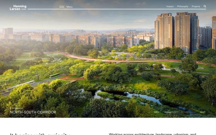 Henning Larsen website preview