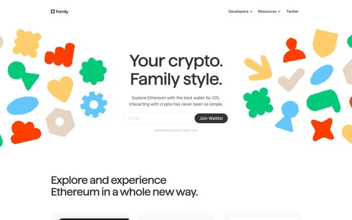 Family website preview