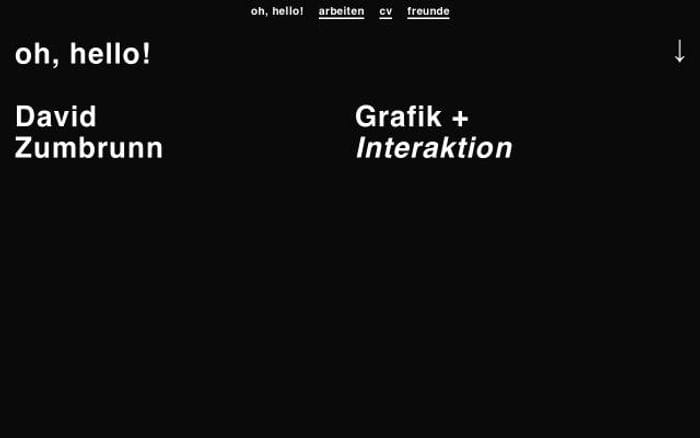 Davidzumbrunn website preview