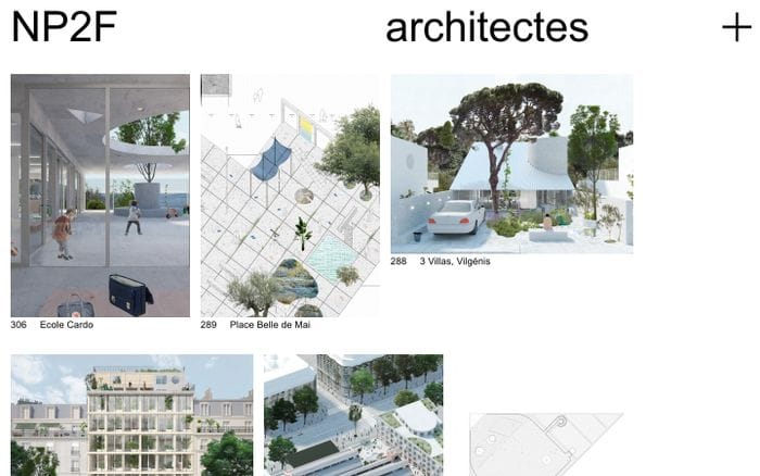 NP2F — architectes website preview