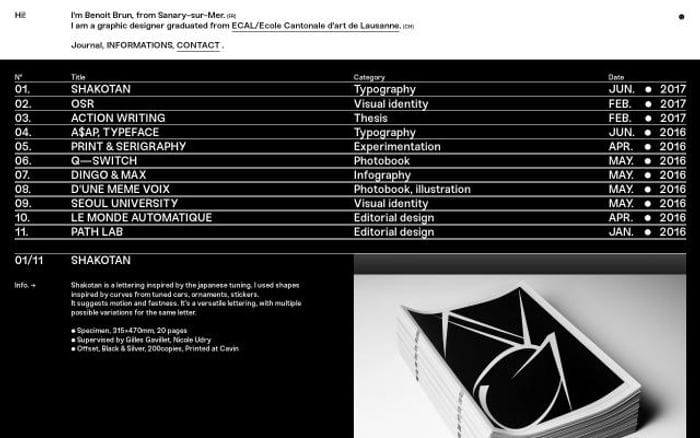 Benoitbrun website preview