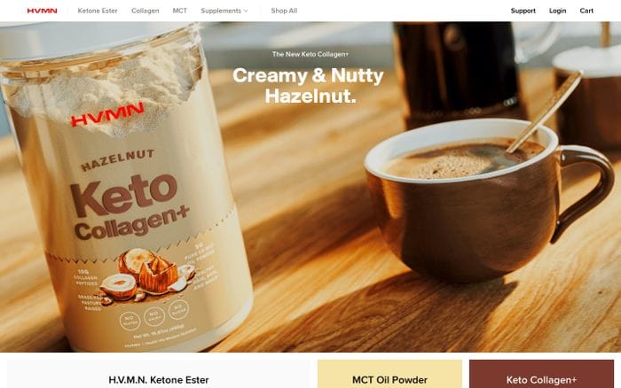 Health Via Modern Nutrition website preview