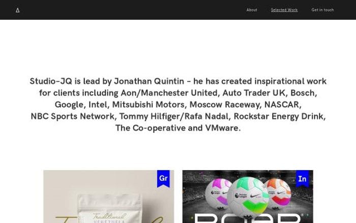 Studiojq website preview