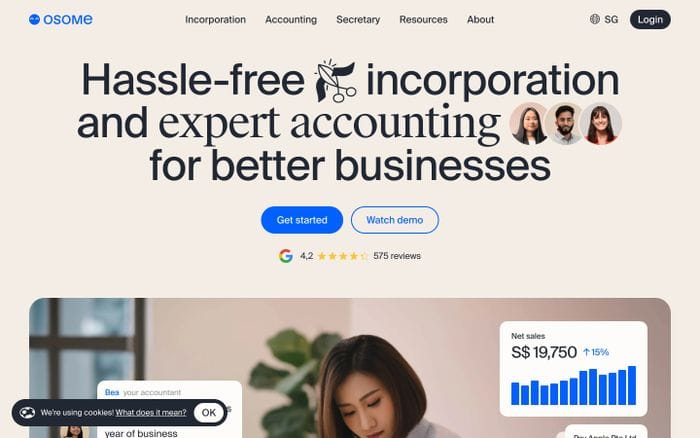 Osome website preview